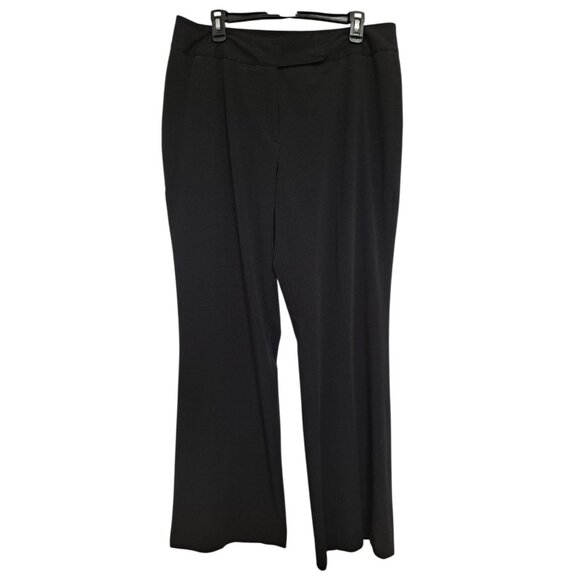 Lauren Ralph Lauren Womens Black Dress Pants 16 Long Stretch Career Work Slacks - Picture 1 of 11